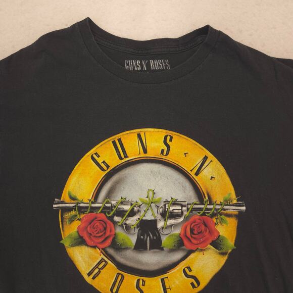 Guns N Roses Short Sleeve Graphic Band T Shirt Adult Mens Size Large L Black - Picture 1 of 9